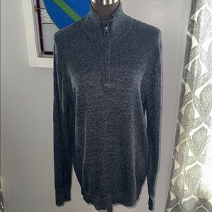 Banana Republic NWT Quarter Zip Mock Neck Sweater SZ Medium